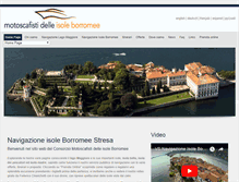 Tablet Screenshot of isoleborromee.com